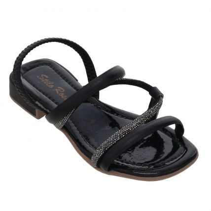 Sandália Infantil Stilo Rose 8214.08 - Preto - Atacado