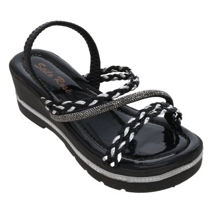 Sandália Infantil Stilo Rose 8220.08 - Preto - Atacado