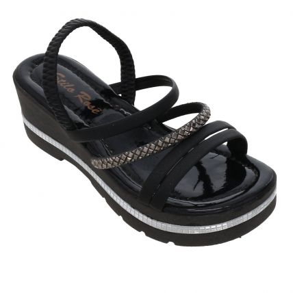 Sandália Infantil Stilo Rose 8224.08 - Preto - Atacado