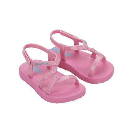 Sandália Baby Ipanema Diversa 27236 - Rosa Médio/rosa Claro (Bh094) - Atacado