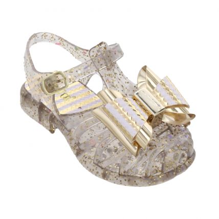 Sandália Baby Juju Shoes 3015 - Ouro Glitter - Atacado