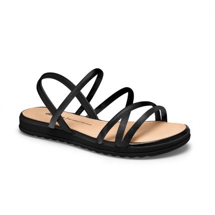 Sandália Feminina Dakota Y7375-0009 - (9 Pares) - Preto/preto - Atacado