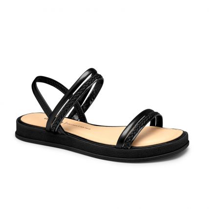 Sandália Feminina Dakota Y8441-0005 - (9 Pares) - Preto\preto - Atacado