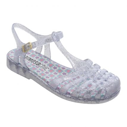 Sandália Feminina Frad 2161 - Glitter Prata - Atacado