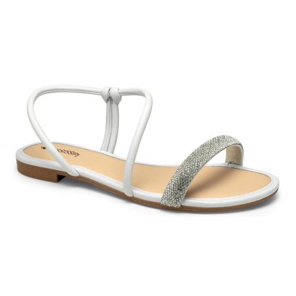 Sandália Feminina Mississipi Mc441-0008 - (9 Pares) - Cristal/new White - Atacado