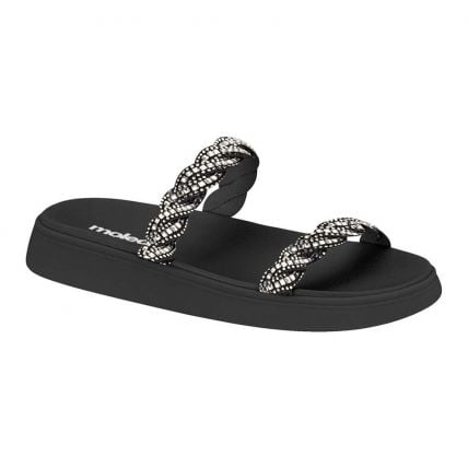 Sandália Feminina Moleca 5469.133.28146 - Preto/black Diamont/preto (94233) - Atacado