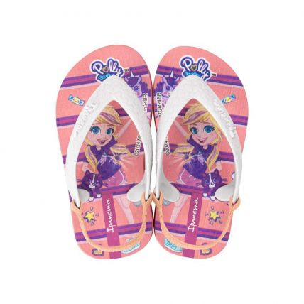 Sandália Baby Ipanema Polly E Max Steel 26349 - Rosa/branco (Bf862) - Atacado