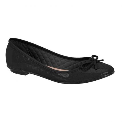 Sapatilha Feminina Moleca 5027.1466.11804 - Preto - Atacado