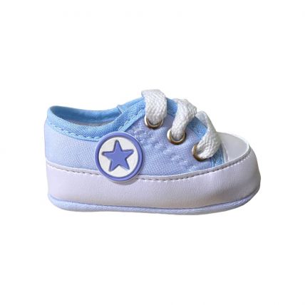 Sapato Baby Mini Pé 012 - Azul Bebê - Atacado