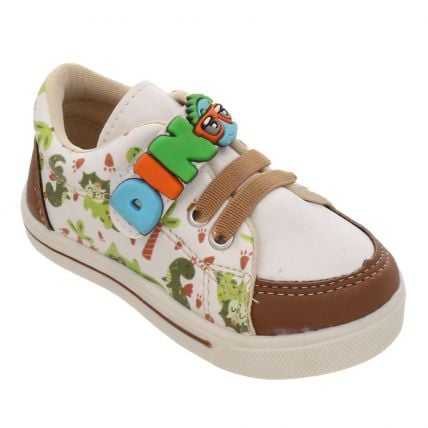 Tênis Infantil Linda Ju 1024120 - Off White/bege - Atacado