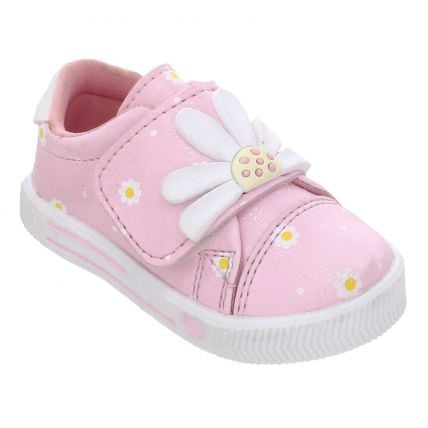 Tênis Infantil Linda Ju 2024105 - Rosa/branco - Atacado